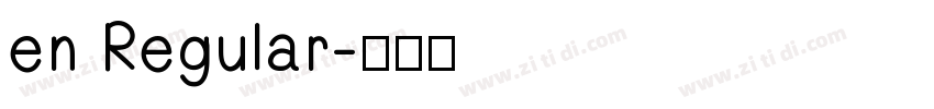 en Regular字体转换
